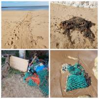 plastic pollution on the beaches of Thanet