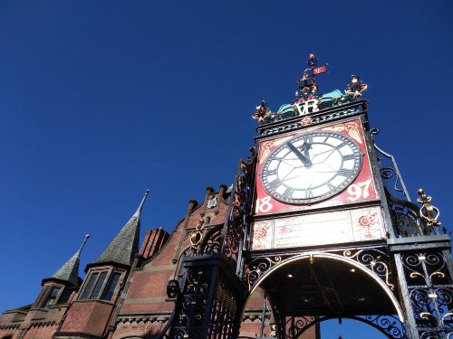 The Eastgate Clock in Chester 